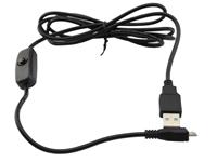 MICRO USB CABLE WITH SWITCH--CAN BE USED ON RASPBERRY PI AND OTHER DEVICES REQUIRING AN ON/OFF SWITCH [AZL MICRO USB CABLE WITH SWITCH]