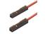 TEST LEAD 2 X INS SOC FOR 0,64MM PILLAR (973604101) [MKL 0,64/25-0,25 RED]