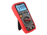 Digital Multimeter 1000V 20A AC/DC, Res, Cap, Freq, Temp, Display Count 6000, True RMS, LoZ ACV, 40Hz~1kHz, Diode~Continuity Test, NCV, Data Hold/Backlight, CAT III 1000V, CAT IV 600V [UNI-T UT61D+]