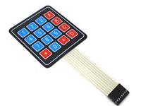 MEMBRANE KEYPAD 4X4 WITH 8PIN DUPONT CONNECTOR ON 8CM  FLEXI CABLE [GTC 4X4 MEMBRANE KEYPAD]