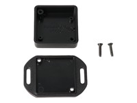 ABS Enclosure 40x40x15mm Black Flanged [1551QFLBK]