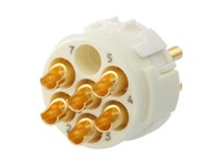 Circular Connector M23 Signal Male Solder Insert - 6 Pole - 6 x 2mm Contacts - 20A @ 630VAC Max. [7001906103]