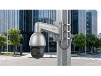 Hikvision Vertical Pole Mount Bracket for Speed Dome, Aluminum Alloy, Appearance:Platinum Grey, 451.3×194.0×117 mm [HKV DS-1602ZJ-POLE-P]