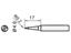 0.2mm Round Solder Tip for 936 Series (5SI-216N-I) [QUICK QSS960-T-I]