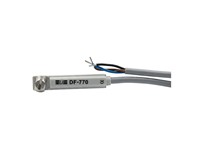 A magnetic proximity sensor (reed/electronic type) from UNIVER used to detect piston position in pneumatic cylinders, outputting a PNP digital signal (3-wire, 5–30 VDC) when a magnetic field is present. [DF-770]