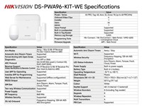 Hikvision Wireless Kit 868MHz upto 96 Zones Supports:TCP/IP, Wi-Fi, and GPRS/3G/4G (Kit Includes: 1xDS-PWA96-M-WE (Control Panel), 1xDS-PFK1-EW (KeyFob) , 1xDS-PDP15P-EG2-WE (PIR), 1xDS-PDMC-EG2-WE (Magnetic Detector) [HKV DS-PWA96-KIT-WE]