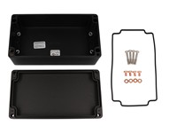 Enclosure Type 4X Diecast Aluminium Black 220X120X80 Water-Tight Thick Wall IP68 (No Lid Grounding Screw) [1590Z150BK]