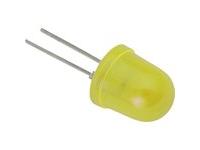 LED DIFF DOME 8MM YELLOW 20MCD [L-793YD]
