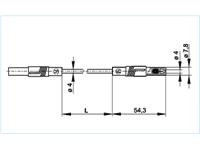 SAFETY TEST LEAD PVC 4mm STR. SHRD PLUG TO STR. SHRD PLUG  1mm sq. 16A 1000VDC CATIII (934076100) [MLS-GG 200/1 BLACK]