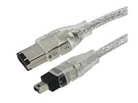 USB FIREWIRE 1394 CABLE 1.5M 6P / 4P  CABLE #TT ,Firewire IEEE 1394 6P to 4P Cable ,IBM Apple Mac Compatible , DV iLink Cable [USB FIREWIRE 6P/4P CABLE #TT]