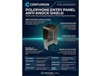 Centurion Polophone Entry Panel Anti-Knock Shield 304 S/S 1.6 - Suitable for GSC0E020V0 / POLOE2G0V3 [CEN POLOAKS0V1]