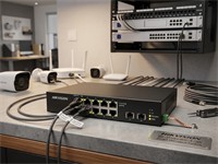 Hikvision 8 Port Gigabit Unmanaged Harsh POE Switch, 8×Gigabit PoE Port, 2×Gigabit Fiber Optical Port, 6kV Surge Protection for PoE ports, Switching Capacity:20Gbps, Ports 7~8:Up to 300m, Wire-Speed Forwarding, Temp:-30 °C to 65 °C, 54VDC 2.5A [HKV DS-3T0510HP-E/HS]