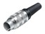 Circular Connector M16 Cable Male Straight 4 Pole Silver Plated Contacts Screw Lock Crimp 8mm 6A 250V Cable Entry IP40 [99-2009-702-04]