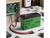 Securi-POD Lithium Ion Rechargeable Battery (LiFePO4) 12.8V 7AH 89.6Wh, High Cycle Life:<2000 @ 0.2C 80% DOD, Charge Current:1.4A, Max Charge Current:6A Max, Built-In-BMS, Cut-Off Voltage 8V, F1 Terminal 4.8mm, 151x65x99mm, IP56, 1.1kg [BATT 12,8V7 SCP]