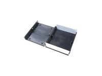 ABS Plastic Instrument Enclosure Black 180X155X52MM Aluminium Panels IP54 Flame Retardent [1598CBK]
