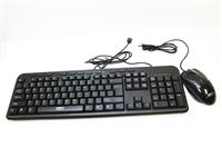 KEYBOARD AND MOUSE VALUE COMBO , WIRED , USB CONNECTION , INCLUDING SHORTCUT AND POWER KEYS [KEYBOARD & MOUSE COMBO 588 #TT]