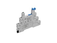 Relay Socket DIN Rail Mount For SIL Relays With Built In Protection Circuit And LED Indicator 12 - 24 VAC/DC - Screw Terminals [41F-1Z-C2-1]