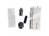 Circular Connector MIL-DTL-26482 Series 1 Style Bayonet Lock Cable End Plug/PG Gland Back Shell/Stright. Relief Male 2 Pole #20 Contacts. Solder. (5 - 7,5mm Cable OD) [62GB-16J8-2P]