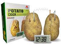 The Edu-Toy Potato Clock Allows You To Generate Enough Electricity To Run A Digital Clock Using Potatoes. [EDU-TOY POTATO CLOCK]