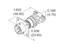 Circular Connector MIL-DTL-26482 Series 1 Style Bayonet Lock Square Flange Panel Receptacle With Cable Clamp Male 19 Pole #20 Crimp Contact 7,5A 600VAC/850VDC (MS3120F-14-19P)(85100RC1419P50) [PT00SF-14-19P]