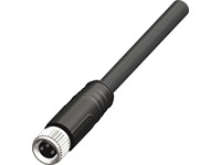 CORDSET M8 A-Coded Female Straight 3-Pole Single Ended Screw Lock - 10M PVC Cable IP67 [XY-RKMV3-06/10M-ECN]