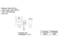 Cable Harness Snap Fit Bottom [MWS-1]