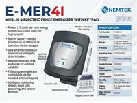 Merlin 4i with Keypad - Merlin 4i - 4J Energizer with Keypad {E-MER4I} [EF MERLIN 4I/KEYPAD]
