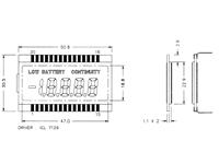 LCD 4,5 DIGIT LOBAT 12MM CHARACTER HEIGH [SP501PR MOD]