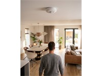 Hikvision Wireless PIR Ceiling Detector 868MHz, Detection Range:12m/360°, Two-Way RF Wireless, Tri-X Wireless, Transmission Range(Free Space):1.6KM, Battery Type:CR123A×1, Mounting Height:2.4M/4M, Detection Zones:172, 6500lux, φ101.2x32.9mm [HKV DS-PDCL12-EG2-WE]