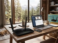 TP-LINK Wireless Dual Band Gigabit Router 4G+Cat6 AC1200 , 1×10/100/1000 Mbps LAN/WAN Port , 3×10/100/1000 Mbps LAN Ports , Micro SIM Card Slot , 2.4GHz & 5GHz , I/P:100~240VAC , O/P:12V1.5A , 2x4G LTE Antennas , 202×141×33mm [TP-LINK MR600V2]