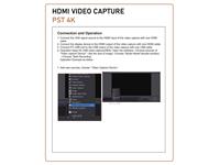 HDMI Video Capture Device 4K, can Capture both HDMI Video and HDMI Audio, Sending Audio and Video Signals to Computers and Smart Phones for Preview and Storage. Suitable for High Definition Acquisition, Teaching Recording, Medical Imaging, etc. [HDMI VIDEO CAPTURE PST 4K]