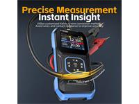 FNIRSI Battery Tester can automatically test Internal Resistance and Voltage Value at the same time. Includes Kelvin Clip Test Line and Type Data Cable. Does not include Tester Clamp and Tester Probe. [FNIRSI HRM-10 BATT VOLT RES TEST]