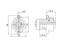 Circ Con - RD24 style Econo Series 4 pol (3P+Earth) Panel Flange Mount Female Screw Term. 16A/400VAC .IP67 [CA3GD-E]