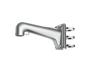 Hikvision Vertical Pole Mount Bracket, Aluminum Alloy, Steel & Stainless Steel, Platinum Grey, Adjustable Diameter from 67mm~127mm, 410.6×194×126.1mm, 2450g [HKV DS-1603ZJ-POLE-P]
