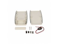 ABS Enclosure With battery Door 117x79x24 Soft Sided Grey [1553BGYBAT]