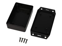 UL94-HB Enclosure 85X56X24MM Flanged Lid Black [1591XXMSFLBK]
