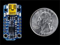 1500 :: 3.3V Trinket-Mini Microcontroller with Attiny85 and 8K Flash, 5 I/O + PWM 3.3V Logic [ADF TRINKET MINI-MICROCONT 3.3V]