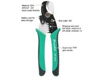 2 IN 1 ROUND CABLE CUTTER AND STRIPPER 168MM {RCCS363A} [PRK SR-363A]