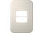 Two Single Module Horizontal Cover Plate (Cream) [V6104CR]