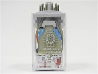 Medium Power 11 Pin Plug-In Relay With Test Button Form 3C (3c/o) 24VAC Coil 72 Ohm 6A 250VAC/30VDC Contacts [6013E-AC24V]