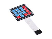 MEMBRANE KEYPAD 4X4 WITH 8PIN DUPONT CONNECTOR ON FLEXI CABLE [BMT 4X4 MEMBRANE KEYPAD]