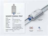 Adjustable Din Rail Tray For Most Sonoff Products. Enable Mains Switchboard Mounting [SONOFF DINRAIL TRAY]