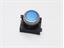 Push Button Actuator Switch Illuminated Latching • Blue Flush Lens • Metallic Silver 30mm Bezel. Consists of 02HP.A, TO2-AC-CA.F4, TO2-AC-FI.F, TO2-AC-FR.L9. [P301LBS]