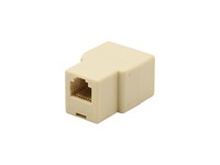 3 way Inline 6 pos 4 way USA RJ11 Modular Coupler Adaptor [NY14-4C]
