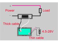 Digital DC AMP Panel Meter 0-50A with 75mV Shunt. 3 Digit Red 0.56IN LED Display. Power Supply: DC4.5-28V. OD48X29X36MM [DPM/BDD DIG AMP METER 50A RED]