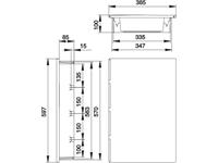 Flush-fit Hollow Wall Enclosure • IP-30 • 570x347x100mm [IDE 32510]