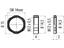 Fixing Nut Brass Nickel Plated - M12 x 0,5 - H = 2mm - Wrench size - 14mm [01-0013-001]