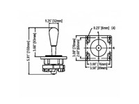 Black Joystick American Joystick with Micro Switch for Video Game Console [ALX JOYSTICK AMERICAN STYLE BLAK]