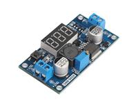 ADJUSTABLE DC/DC BUCK MODULE , STEP-DOWN LM2596 POWER CONVERTER MODULE ,WITH 3 DIGIT LED VOLTMETER DISPLAY USING LM2596S. I/P 4-40V O/P 1,3-37V 3A (REQUIRES 1,5V DIFFERENTIAL) [BMT ADJ DC/DC MODULE 3A+DISPLAY]