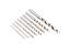 Twist Drill Bit High Speed Steel, 10 Pack 0.5mm [HKD BITHSS 0,5MM (10/PKT)]